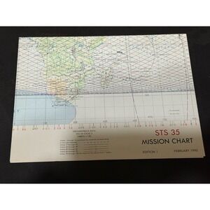 STS-35 Mission Chart‎ Nasa Space Shuttle Mission Chart Orbit 1-192